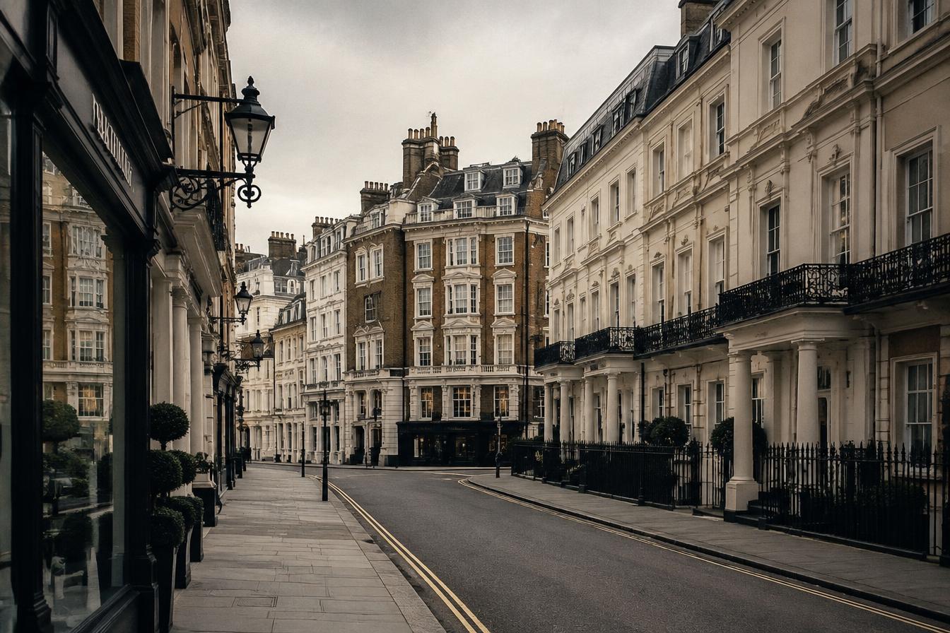 London townhouses — illustrative